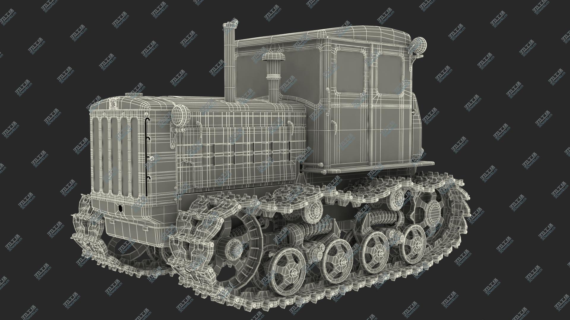 images/goods_img/202104093/Old Rusty Soviet Crawler Tractor DT54 Rigged 3D model/4.jpg